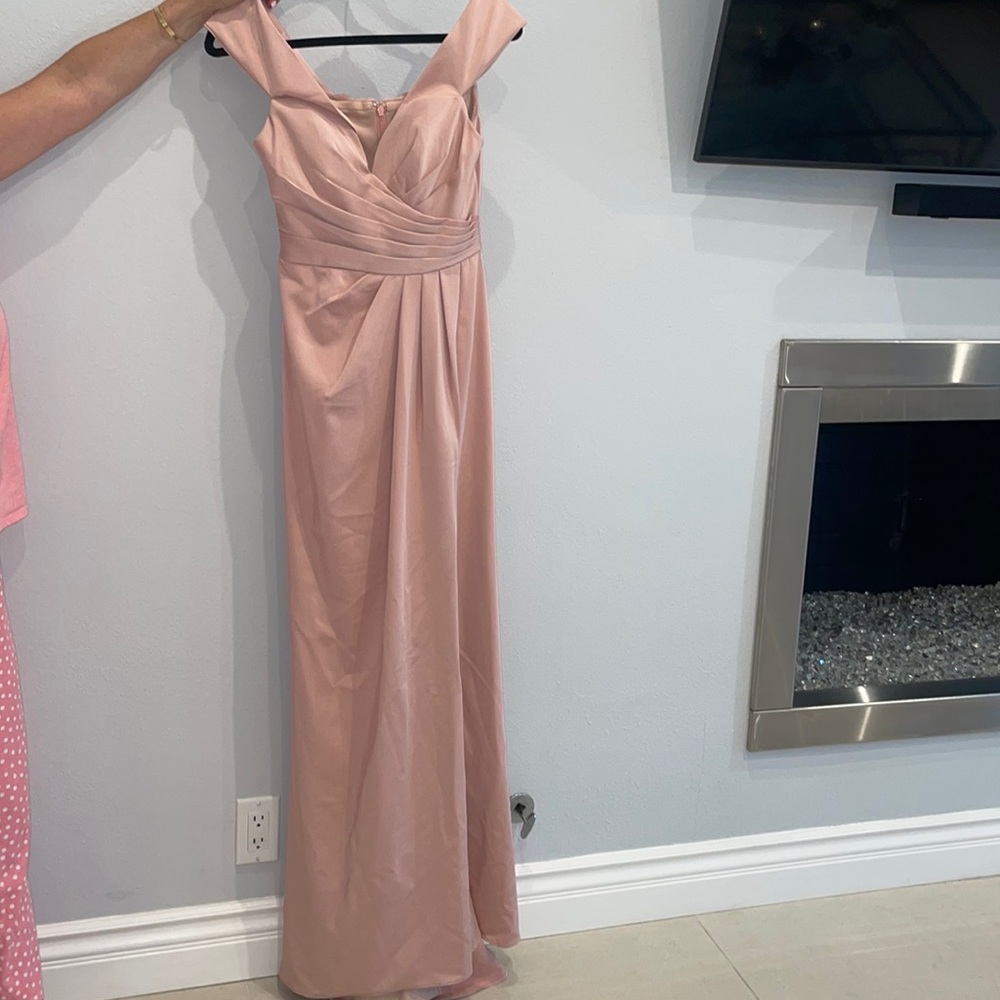 Bridesmaid off the shoulder Pink dress Size S